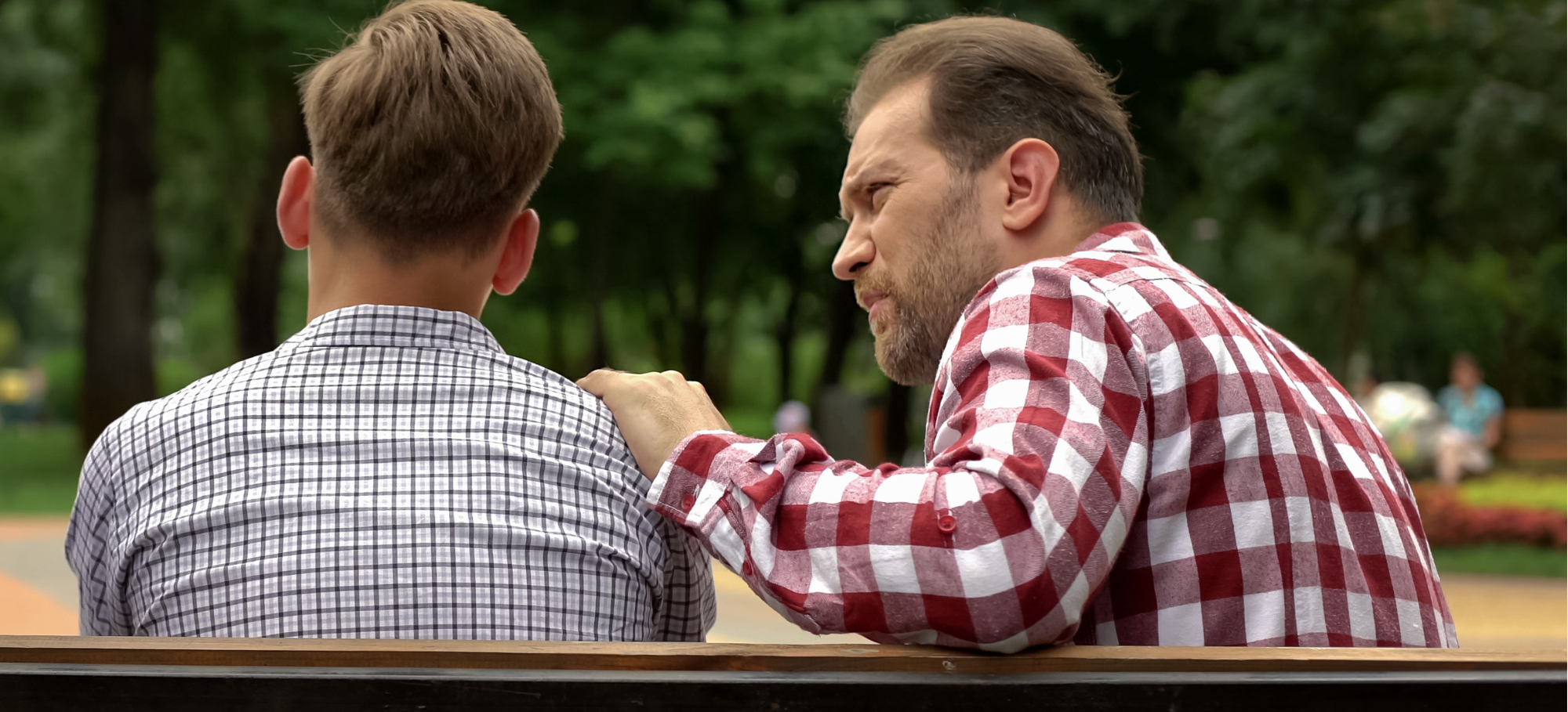 parent helping teen with mental health depression