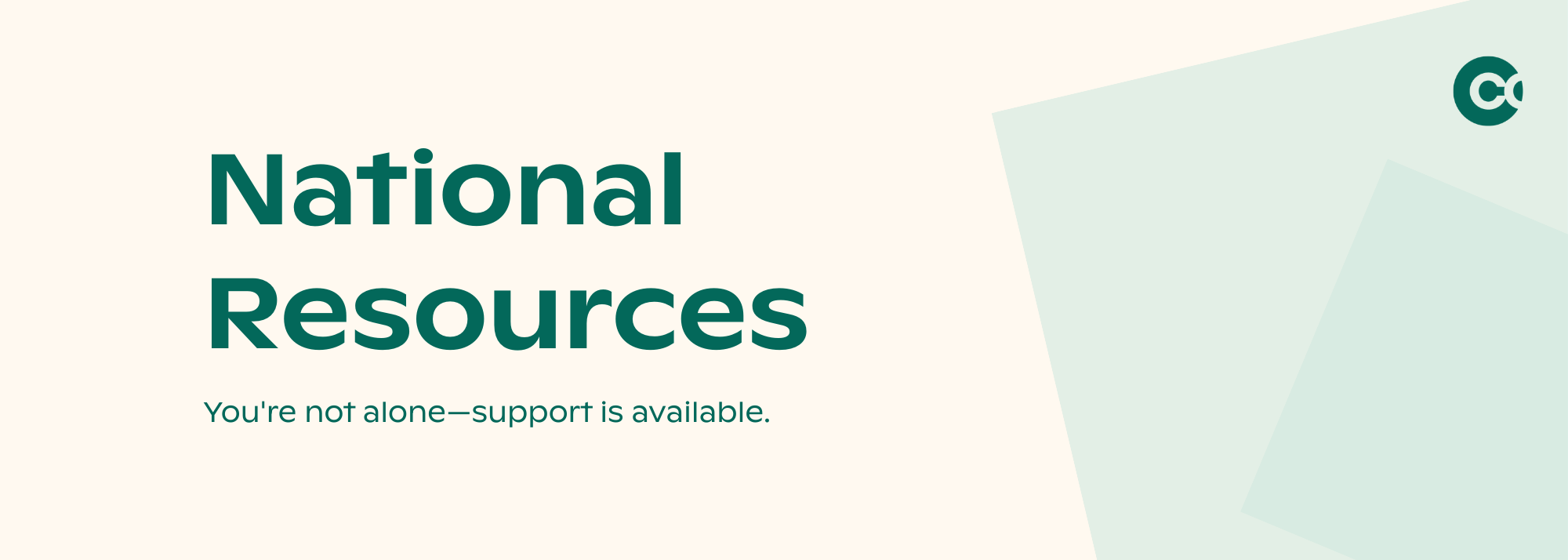 mental health resource banner